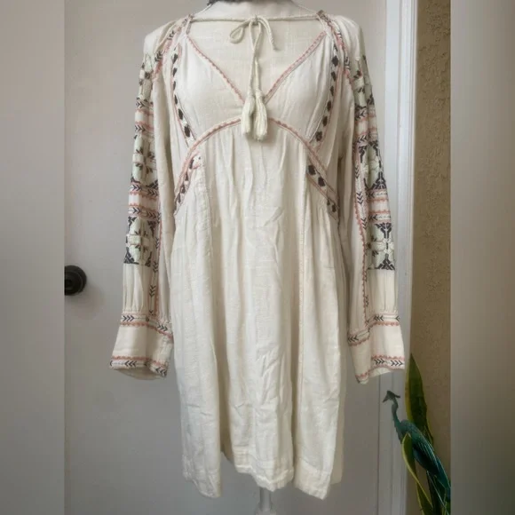 Free People | Dresses | Free People Embroidered Cotton Mini Dress Pockets Long Sleeve | Poshmark Free People | Dresses | Free People Embroidered Cotton Mini Dress Pockets Long Sleeve | Poshmark